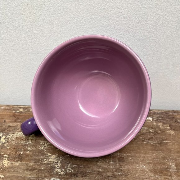 Disney Store Tinker Bell Jolly Roger Pirate Ship Purple Coffee Mug Retired 16 oz - Picture 2 of 6